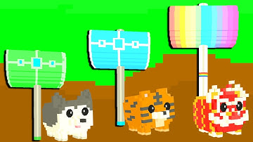 ONE VÀ NOOB YETI THỬ THÁCH CHƠI MINI  GAME CÂY BÚA VÀ PET KỲ LÂN VIP NHẤT TRONG MINI WORLD