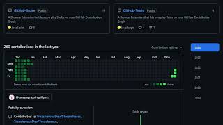 Play Tetris on your GitHub Contribution Graph