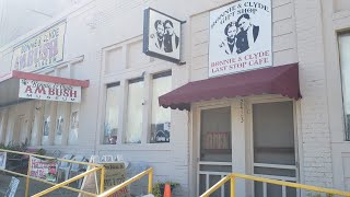 Inside the Bonnie and Clyde Ambush Museum in Gibsland, Louisiana