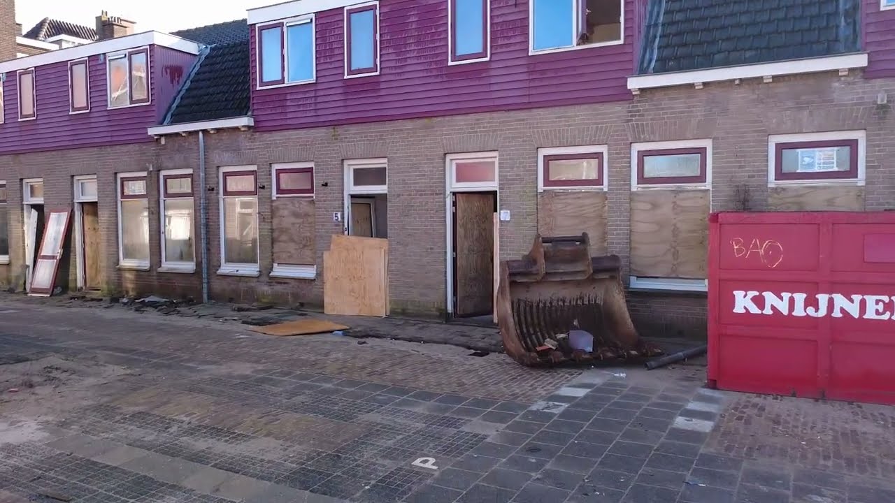 Sloop Abeelstraat Rijswijk  (ZH) de laatste woningen.