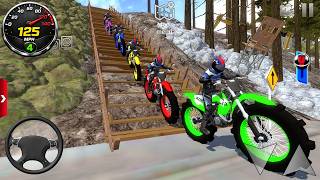 Impossible Motocross Mega Ramp Racing Stunts 3D - Extreme Motor Bike Simulator - Android GamePlay #4 screenshot 1