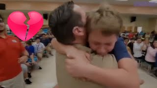 Dad Coming Home back from Afghanistan ans surprised his son's