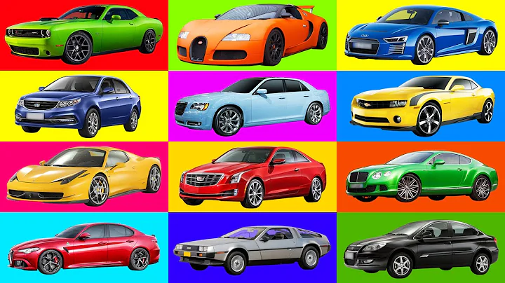 A to G Brand of cars names. Transportation for kids. Learning street vehicles names. Cars for kids