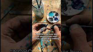 Be honest should I give up?🥺💙#woodart #handmadeseller #smallbusiness #smallbusinessowner #art