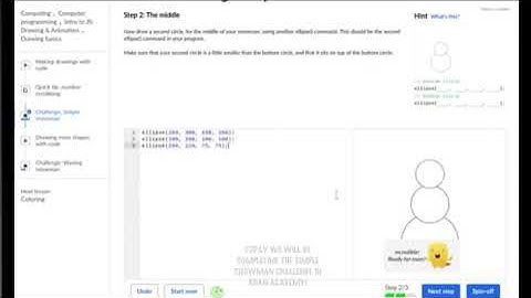 First Video! Simple Snowman Khan Academy
