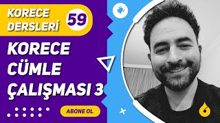 Korece Dersi 5960 Korece Cümle Çalışmaları 3