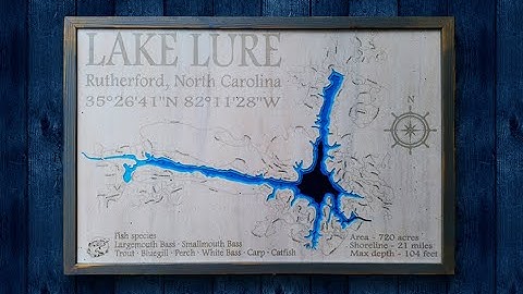 Lake Lure - CNC Lake Map - Part 2