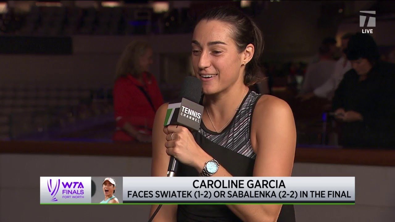 Caroline Garcia 2022 WTA Finals Semifinal Win Interview