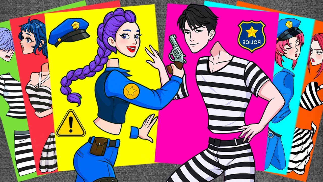 [Paper diy] POLICE RUMI Arrests PRISONER JINU?! 😱 KPOP DEMON HUNTERS | Sticker Book DIY, ASMR