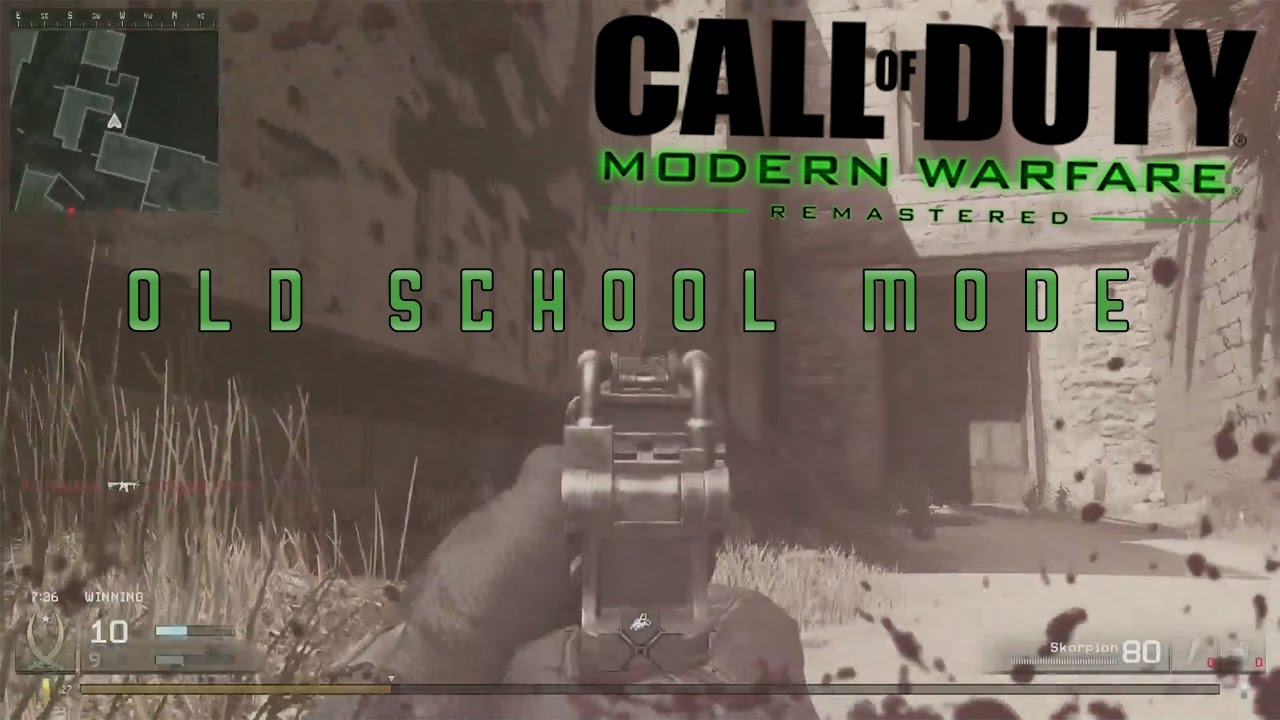 OLD SCHOOL MODE ON MODERN WARFARE REMASTERED