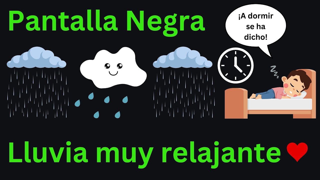 Lluvia relajante para dormir profundamente - Duermete en 5 minutos con ...