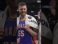Played with composure and intensity 💪 IHart and Nick Gallo chat after tonight's win 🎤  #okcthunder
