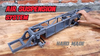 FIRST TIME...! I made an RC Bus Chassis with Air Suspension System from PVC.