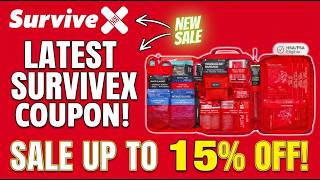 SurviveX Coupon Code & Sale | Save 15% OFF on 🚨Survive X Survival Gears & First Aid Kits!🛡️