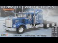 Kenworth W900 Aerodyne Tractor (I) 1:25 Scale Revell #85-1507  -Model Kit Build & Review