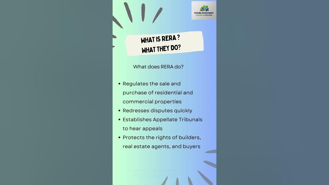 what-is-rera-what-they-do-full-form-of-rera-youtube