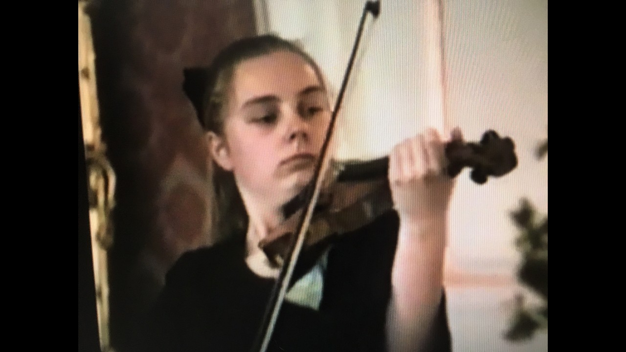 J.S Bach  ( 1720)Adagio & Fugue , Sonata No1, Ania Karkowska (15) LIVE