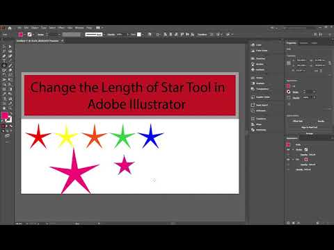 Change the Length of Star Tool in Adobe Illustrator