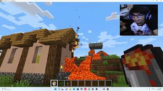 My Lava Village / Personal Pond / Creative Mode / Minecraft screenshot 5