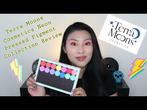 Review | Terra Moons Cosmetics Neon Pressed Pigments