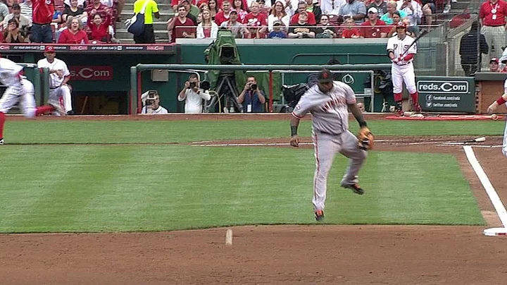 SF@CIN: Robinson chops a two-run double over Panda