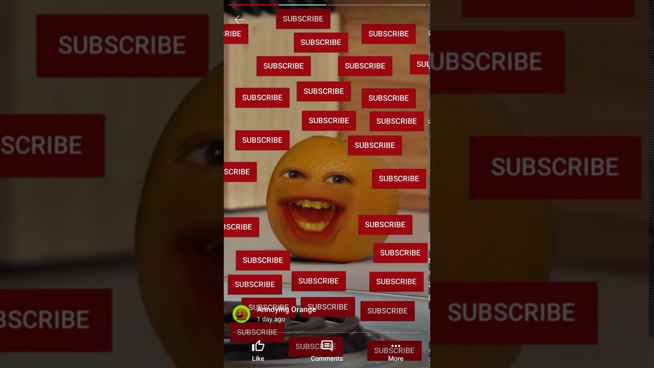 Help Annoying Orange Find the Real Subscribe Button, Subscribe If You Think Orange is a Real Gas