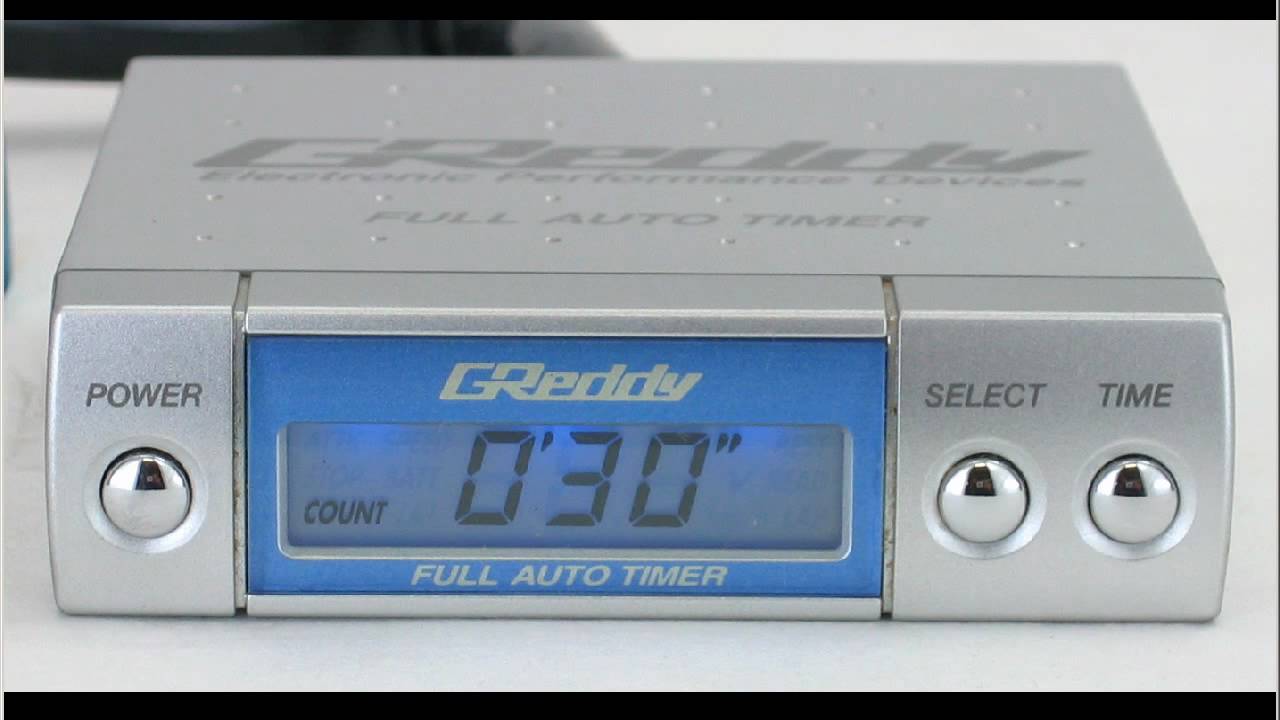 TRUST GReddy turbo timer Silver - YouTube