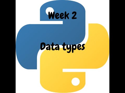 Data types | week 2