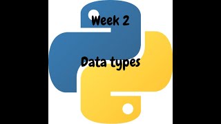 Data types | week 2