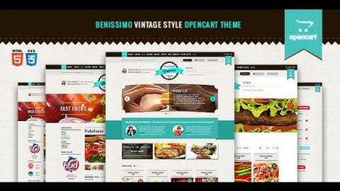 Preview Benissimo â€" Vintage Style OpenCart Theme