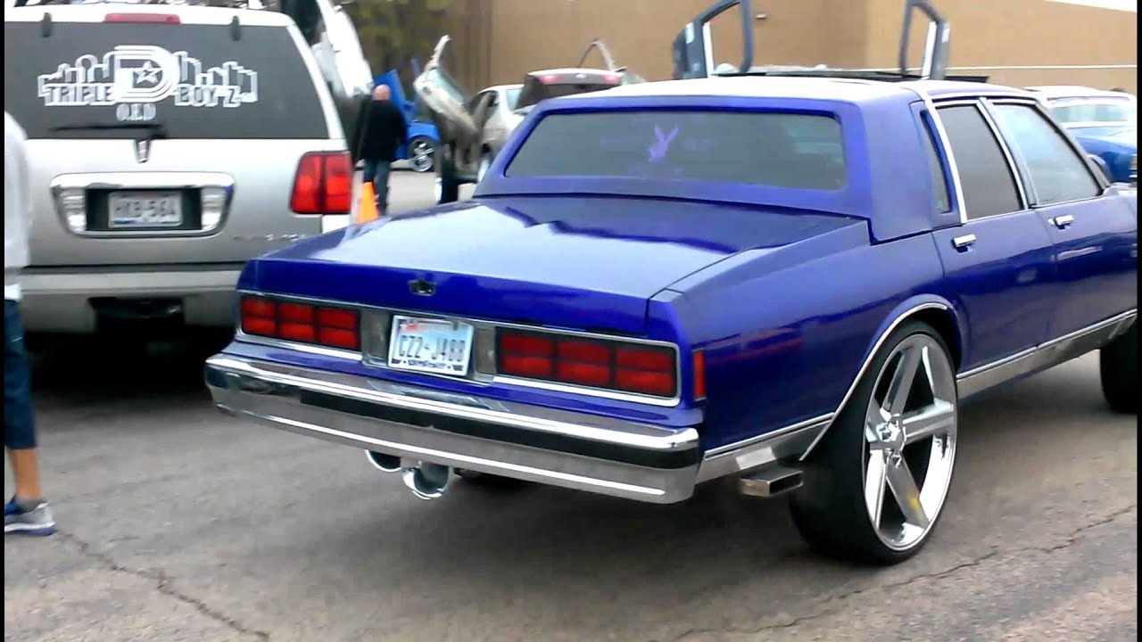 Box Caprice on 26s Irocs Beatin #Tk Ridaz car show - YouTube