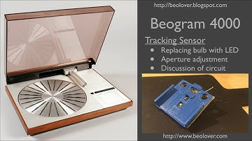 Beogram 4000: Tracking Sensor Bulb Replacement with LED