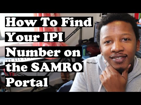 How To Find Your IPI number on the SAMRO Portal