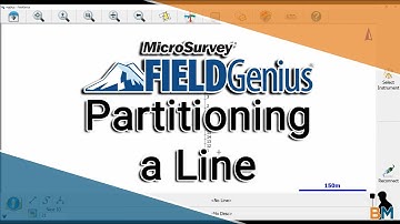 MicroSurvey FieldGenius How To: Partitioning a Line | Bench Mark