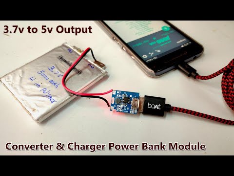 3.7v To 5v Boost Converter Power Bank USB Module With 5000 MAh Battery | POWER GEN