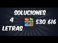 4 Fotos 1(uno) Palabra | NUEVAS SOLUCIONES 4(cuatro) letras (530-616) Abril 2014