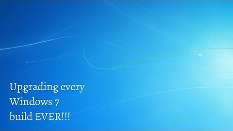 Upgrading EVERY Windows 7 build EVER!! (Build 6469 - Build 7600 RTM) (Funny Video)