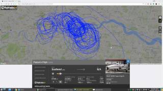 London Marathon 2017 - RF plane flightpath by M0UKD 125 views 7 years ago 2 minutes, 7 seconds