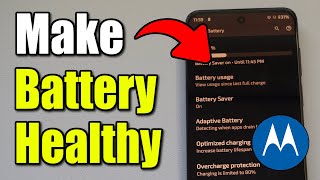 How Turn On Battery Optimization Charging on Motorola Phone & Keep Battery Healthy (Android Phone)