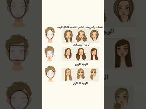 تسريحات الشعر المناسبة لشكل الوجه