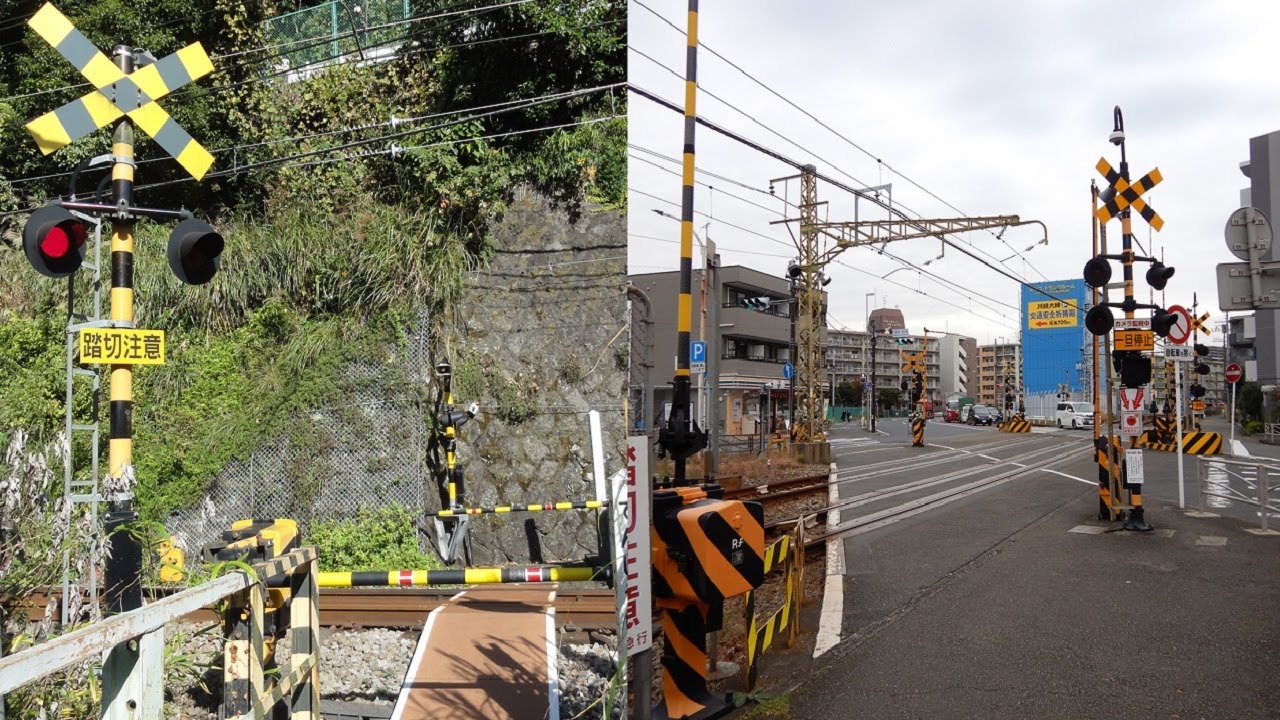 【踏切】踏切幅が狭い踏切から広い踏切を集めてみた (Railroad crossing in Japan)