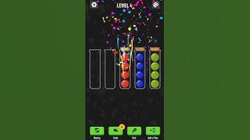 Ball Sort Puzzle game level 4 #level4 #gameplay #ballsortpuzzle
