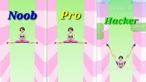 Noob vs Pro vs Hacker | |😀😜 Stretch leg gameplay all level completed 💯 💯