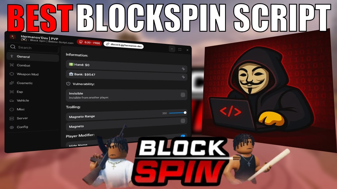 *BEST* Block Spin Script "Hermanos'Dev" ! - YouTube