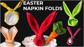 6 Easy Easter Napkin Folding Ideas for Your Table