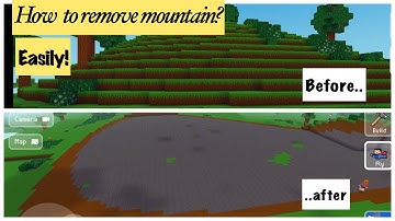 BLOCK CRAFT 3D | HOW TO EASILY REMOVE A MOUNTAIN IN BLOCK CRAFT 3D