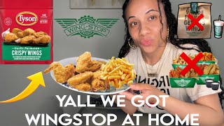 I TRIED THESE WINGSTOP DUPE WINGS FROM WALMART THEY BLEW MY MIND | GARLIC PARM AIRFRYER WINGS ‼️