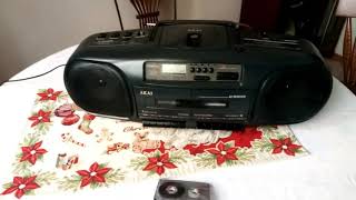 AKAI AJ W352 CD Тестируем работу магнитолы 1994 года