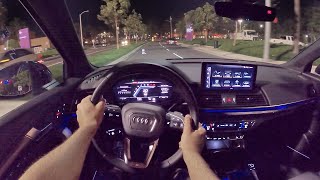 2022 Audi SQ5 Sportback S Sport POV Night Drive (3D Audio)(ASMR)