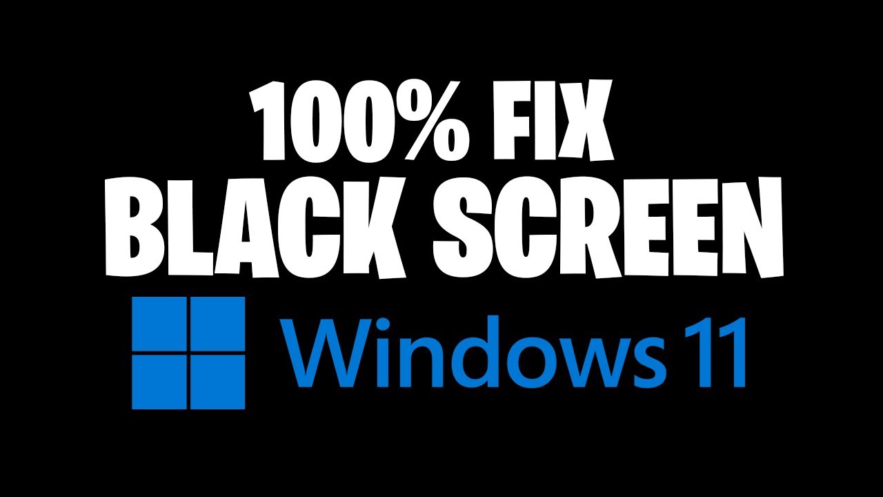 installing windows black screen